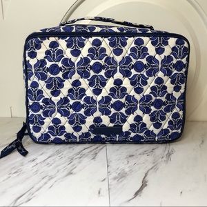 Vera Bradley Large Blush & Brush Cosmetic Case Bag